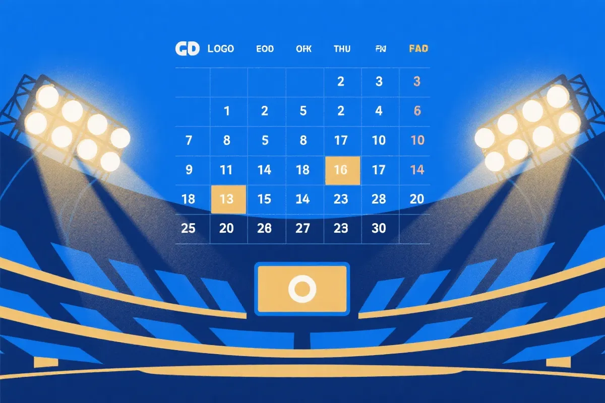 世界杯赛程与比赛日历示意图